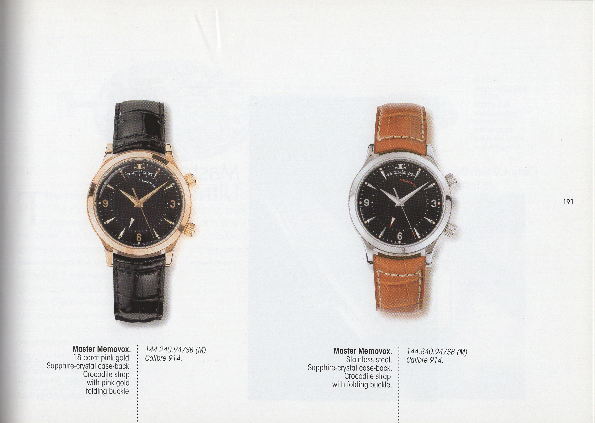 Wooden Beam 2020: Jaeger-LeCoultre Master Reveil and Master